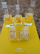 5PCS GENUINE BREITLING SOLID GLASS OR CRYSTAL WATCH DISPLAY STAND picture