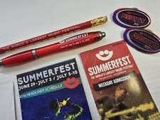 SUMMERFEST Milwaukee WI  WORLD'S LARGEST MUSIC FESTIVAL Pin Pencil Pen Schedule  picture