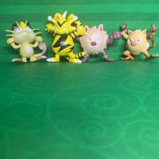TOMY Pokémon Plastic Figurine Lot Meowth Electabuzz Primeape Mankey picture