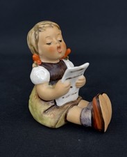Goebel Hummel Girl With Sheet Music No Crazing Mint  picture