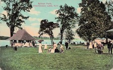 Sylvan Park Chautauqua Lake NY New York Lakeside Scenic Vtg Postcard K32 picture