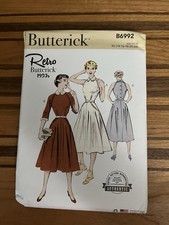 Butterick Pattern  Retro 1950's  B6992 D5 (4-6-8-10-12) NEW  picture