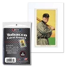 NEW (2 pks) 50 Sleeves BCW Tobacco Card Insert Sleeves-  Poly Soft picture