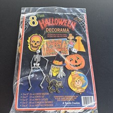 Vintage ~ ~ Beistle ~ Halloween ~ Decorama ~ Party Decorations ~sealed  HTF picture