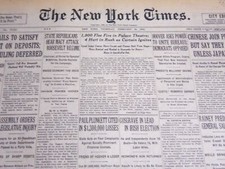 1932 FEBRUARY 18 NEW YORK TIMES - 1900 FLEE FIRE IN PALACE THEATRE - NT 6994 picture