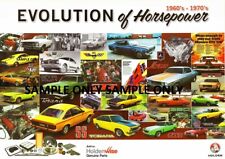 HOLDEN  MONARO TORANA COMMODORE  HSV HDT EVOLUTION OF HORSE POWER A3 Posters picture