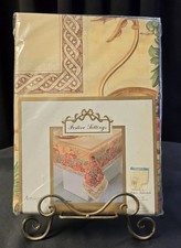 Vtg Avon Festive Settings Fabric Tablecloth 60x102 Oblong Harvest Fruit Pamida picture