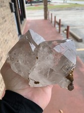 Large Beautiful Double Terminated Twin Quartz Crystal FromShigar Valley Pakistan picture