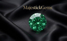 2 Ct Round Cut Green Lab Grown Diamond VVS1 D Certified Loose Stone CVD Gem picture