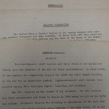 x3 LOT 1940s Meteorology Weather Forecasting Aviation Bulletin Military Training picture