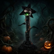 6.2 ft Animated Halloween Man-Eater Plant w/ Color-changing LEDs picture
