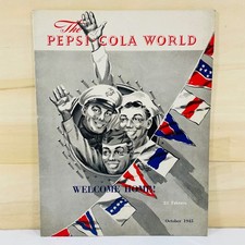 Vintage October 1945 The Pepsi-Cola World Magazine WWII Welcome Home Issue picture