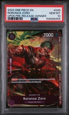 2024 ONE PIECE PROMOS #045 RORONOA ZORO PSA 10 picture