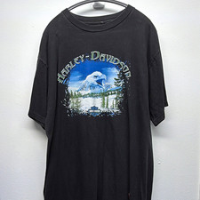 Vintage Harley-Davidson XL Donahue Delano Minnesota Graphic T-Shirt 1999 picture