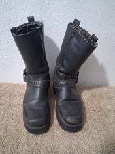 RARE Harley Davidson Outpost Tall Harness Boots Size 9.5 BOOT HEIGHT  picture