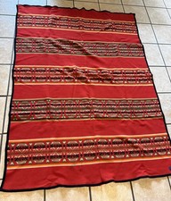 Vintage Pendleton Wool Beaver State  Bright Red Aztec Multi Color  picture