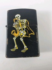 Vintage Skeleton Saxophone Black Matte Lighter  picture
