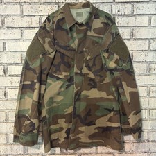 Medium Long RAID Mod BDU Field Shirt M81 Woodland 50/50 NYCO USA picture