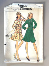 1970's VOGUE Misses' Dress Pattern 8648 Size 14 UNCUT picture
