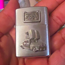 Zippo 1998 Bradford PA USA Lighter Zippo 1940'S Car Design*NO STRIKES*NEVER LIT* picture