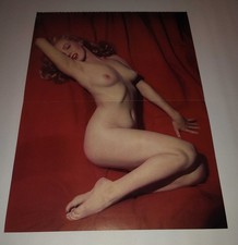 🔥 VINTAGE MARILYN MONROE DUAL-SIDED ART PRINT - HISTORIC 1949 RED VELVET &... picture