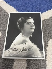Maria Caniglia Italian Opera Soprano Genuine Autographed Signed Photo Postcard picture