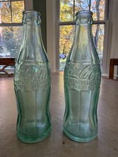 2 Vintage 6 ox Coca Cola bottles **SMALL TOWN SAGAMORE Mass & New Bedford Mass  picture