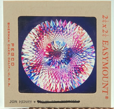 Vintage Jon Henry 2 1/4 Photo Slide PEGCO EasyMount Kaleidoscope Mandala Art picture