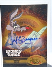 Upper Deck 2004 Fleer Retro Looney Tunes Metal Universe Ralph Wolf Auto RMU-42 picture