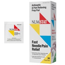 Antiseptic Numbing Wipes for Needle Pain Relief, 2-In-1 Formula with... picture