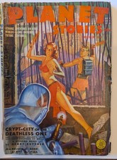 Planet Stories Winter 1943 GD/VG Henry Kuttner Crypt-City of the Deathless One picture