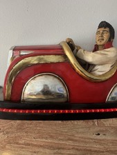 VINTAGE LARGE ELVIS BUMPER CAR Lighted Retro CLASSIC 3D Wall HANGER picture