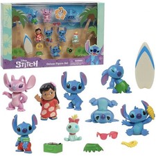 Just Play Disney Lilo and Stitch 13 Piece Deluxe Figure Set New In Box picture