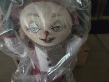 Rare Joe Spencer Gathered Traditions Snowman Karl Ice Skater Folk Art VINTAGE. picture