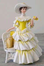 AVON 1990 Star President's Club Mrs. Albee Award Full Size Porcelain Lady w/Box picture