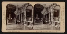 Bed room of Napolean I, Palace of Fontainebleau, France  Old Photo picture