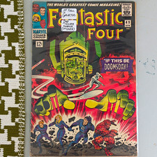 Marvel Comics Fantastic Four #49 (Apr 1966) 1st Galctus 1st silver surfer cover picture