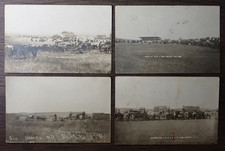 Six Week Old Bently North Dakota Real Picture Postcard 4th of July Ballgame Lot picture