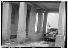 Demopolis Alabama Gaineswood 1936 Porte Cochere House Columns Car HABS picture