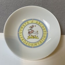 Vintage Once Upon A Time Mother Goose & Alphabet Children’s Dinnerware Bowl picture