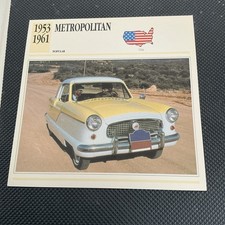 Edito-Service Car Collectors card - 1953/61 Metropolitan and Spec EB1 picture