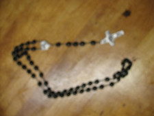 VEDELE ORIGINAL ROSARY  WOOD BEADS  20''   MADE IN   ITALY picture