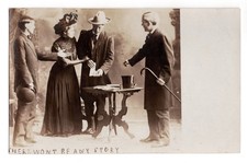 There Won’t Be Any Story Acting Theater? Play? RPPC Real Photo Postcard Unposted picture