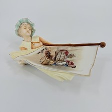 Vintage Art Deco Figural Trinket Dish Women’s Vanity Dresser Tray￼￼￼ picture