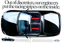 1994 Honda Del Sol Convertible Black Vintage Original Print Ad 2 Page 8.5 x 11