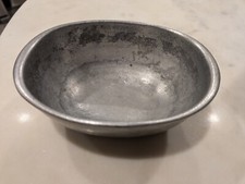 Vintage Carson Pewter Oval Bowl Dish RARE Freeport PA Made in USA picture