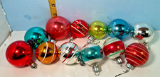Huge Vintage 1950's Christmas Colored Glass Ornament Lot picture