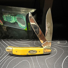 Kentucky German Eye Copperhead 2-Blade Slipjoint Pocketknife Yellow Handle SS picture