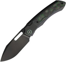REMETTE RT-Orca Black Titanium & Kelp Carbon Fiber Folding M390 Knife ORCAKDD picture