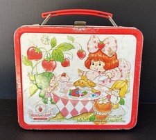Vintage Strawberry Shortcake Berrykin Metal Lunchbox Vintage 1985 picture